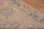 Weave of Beautiful Soft Ivory Cream Color Contemporary Modern Turkish Oushak Design Hallway Runner Rug 11200 by Nazmiyal Antique Rugs