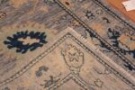 Weave of A Beautifully Decorative Soft Purple Pastel Color Modern Turkish Oushak- Design Contemporary Hallway Runner Rug 11211 by Nazmiyal Antique Rugs