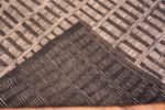 Weave of Square Shape Grey Neutral Geometric Tribal Modern Area Rug 11562 by Nazmiyal Antique Rugs