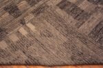 Weave of An Impressively Artistic Tribal Geometric Neutral Earth Tone Grey Modern Contemporary Room Size Rug 11600 by Nazmiyal Antique Rugs