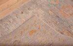 Weave of Tribal Geometric Neutral Grey Background Rustic Hallway Runner Rug 11025 by Nazmiyal Antique Rugs