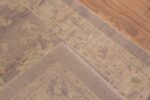 Weave of Warm Grey Neutral Tribal Turkish Oushak Design Modern Hallway Runner Rug 11197 by Nazmiyal Antique Rugs