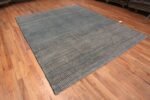 Whole View of Blue Color Abstract Design Modern Room Size Contemporary Area Rug 11418 by Nazmiyal Antique Rugs