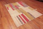 Whole View of Light Cream Background Art Deco Color Block Design Contemporary Modern Area Rug 11258 at Nazmiyal Antique Rugs