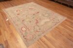 Whole View of Beautifully Refined Decorative Modern Large Scale Turkish Oushak Design Room Size Area Rug 11373 by Nazmiyal Antique Rugs