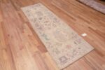 Whole View of Decorative Soft Color Modern Tribal Turkish Oushak Design Hallway Runner Rug 11204 by Nazmiyal Antique Rugs