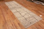 Whole View of Earthy Grey Color Tribal Nomadic Minimalist Design Modern Hallway Runner Rug 11082 by Nazmiyal Antique Rugs