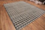 Whole View of Geometric Zigzag Motif Modern Area Rug 11550 by Nazmiyal Antique Rugs