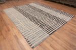 Whole View of Handmade Contemporary Geometric Design Modern Wool Pile Room Size Area Rug #11452 by Nazmiyal Antique Rugs