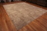 Whole View of Handmade Modern Neutral Brown Pomegranate Design Wool Area Rug 11730 by Nazmiyal Antique Rugs