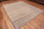 Whole View of Handmade Wool Pile Modern Contemporary Neutral Minimalist Area Rug 11538 by Nazmiyal Antique Rugs