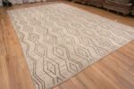 Whole View of Large Modern Contemporary Moroccan Berber Beni Ourain Design Area Rug 11784 by Nazmiyal Antique Rugs