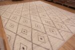 Whole View of Large Size Contemporary Tribal Geometric Moroccan Berber Beni Ourain Design Modern Rug #11766 by Nazmiyal Rugs