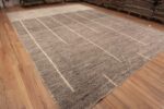 Whole View of Magnificent Large Size Geometric Design Grey Color Modern Contemporary Area Rug 11836 by Nazmiyal Antique Rugs