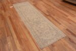 Whole View of Light Neutral Grey Color Khotan Design Modern Hallway Runner Rug 11205 by Nazmiyal Antique rugs