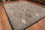 Whole View of Luxurious Decorative Diamond Design Modern Large Area Rug 11738 by Nazmiyal Antique Rugs