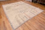 Whole View of Modern Abstract Contemporary Minimalist Geometric Design Area Rug 11471 by Nazmiyal Antique Rugs
