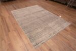 Whole View of Modern Contemporary Black And White Abstract Area Rug 11249 by Nazmiyal Antique Rugs
