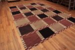 Whole View of Modern Contemporary Flatwoven MCM Scandinavian Swedish Design Kilim Rug 11657 by Nazmiyal Antique Rugs