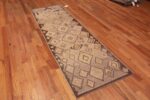 Whole View of Artistic Nomadic Feel Modern Earth Tone Color Tribal Primitive Geometric Design Contemporary Runner Rug 11063 by Nazmiyal Antique Rugs
