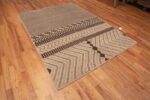 Whole View of Modern Earthy Brown Chevron Moroccan Berber Beni Ourain Design Rug 11290 Whole View of Modern Earthy Brown Chevron Moroccan Berber Beni Ourain Design Rug 11290 by Nazmiyal Antique Rugs