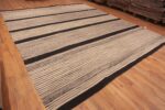 Whole View of Modern Neutral Color Abstract Geometric Design Flatwoven Kilim Area Rug #11737 By Nazmiyal Antique Rugs
