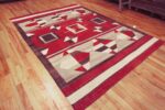 Whole View of Beautifully Casual Modern Tribal Geometric Southwestern Design Flatweave Kilim Rug 11430 by Nazmiyal Antique Rugs