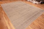 Whole View of Room Size Decorative Modern Cream Rug 11635 by Nazmiyal Antique Rugs