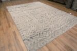 Whole View of Soft Colors Geometric Lozenge Design Modern Area Rug 11646 by Nazmiyal Antique Rugs