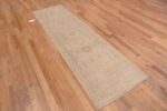 Whole View of Soft Neutral Light Grey Khotan Design Hallway Runner Rug 11203 by Nazmiyal Antique Rugs