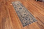 Whole View of A Beautifully Decorative Soft Purple Pastel Color Modern Turkish Oushak- Design Contemporary Hallway Runner Rug 11211 by Nazmiyal Antique Rugs