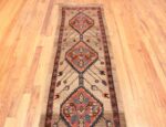 Whole View of Tribal Antique Camel Hair Persian Bakshaish Hallway Runner Rug 72566 by Nazmiyal Antique Rugs