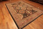 Whole View of Beautiful rustic tribal geometric Persian Heriz design modern room size area rug 11526 by Nazmiyal Antique Rugs