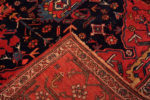 Back of Small Durable Antique Tribal Harshang Design Persian Bidjar Area Rug 72557 by Nazmiyal Antique Rugs