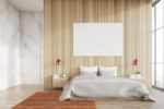 Bedroom Border Of Modern Transitional Wabi Sabi Rug 60975 by Nazmiyal Antique Rugs