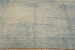 Border of Blue Green Seafoam Color Artistic Abstract Modern Room Size Rug 11517 by Nazmiyal Antique Rugs