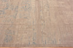 Border of Large Size Decorative Soft Neutral Color Light Blue Abrash Tribal Nomadic Design Modern Rug 11817 by Nazmiyal Antique Rugs