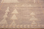 Border of Light Neutral Warm Color Tribal Geometric Design Modern Room Size Rug 11490 by Nazmiyal Antique Rugs