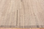 Border of Oversized Light Cream Minimalist Tribal Geometric Design Modern Area Rug 11855 by Nazmiyal Antique Rugs