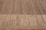 Border of Oversized Light Neutral Earthy Color Tribal Geometric Nomadic Design Modern Area Rug 11856 by Nazmiyal Antique Rugs