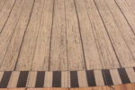 Border of Oversized Neutral Cream Color Minimalist Geometric Stripes Design Modern Area Rug 11864 by Nazmiyal Antique Rugs