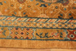 Border of Truly Magnificent Rare and Collectible Antique Mid 19th Century Chinese Metallic and Silk Pile Rug 72678 from Nazmiyal Antique Rugs