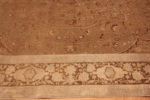 Border of A Truly Remarkable Rare And Beautiful Soft Color Wool and Cotton Pile Fine Weave Antique Persian Tabriz Rug 72428 by Nazmiyal Antique Rugs