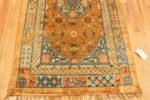 Bottom of Truly Magnificent Rare and Collectible Antique Mid 19th Century Chinese Metallic and Silk Pile Rug 72678 from Nazmiyal Antique Rugs