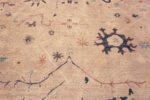 Close Up of Modern Contemporary Turkish Oushak Design Floral Area Rug 11378 by Nazmiyal Antique Rugs