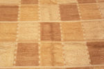 Close Up of Modern High And Low Pile Contemporary Swedish Design Warm Tones Rug 72665 by Nazmiyal Antique Rugs