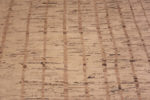 Close Up of Oversized Light Neutral Earthy Color Tribal Geometric Nomadic Design Modern Area Rug 11856 by Nazmiyal Antique Rugs