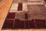 Corner of Artistic Tribal Geometric Design Bold Earthy Color Large Size Modern Area Rug 11729 by Nazmiyal Antique Rugs