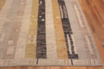Corner of Facinating Artistic Tribal Geometric Design Modern Contemporary Room Size Area Rug 11614 by Nazmiyal Antique Rugs