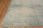 Corner of Blue Green Seafoam Color Artistic Abstract Modern Room Size Rug 11517 by Nazmiyal Antique Rugs